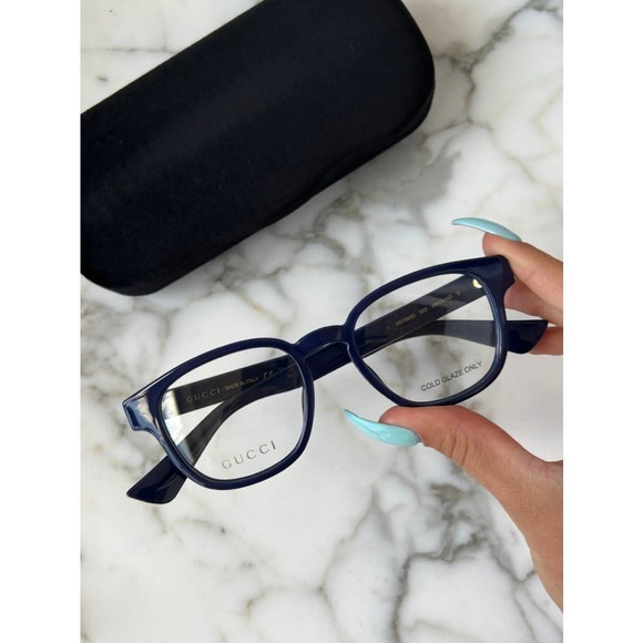 NEW Gucci GG1343O Blue Logo Eyeglasses Frames - Picture 2 of 3